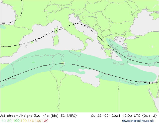 Polarjet EC (AIFS) So 22.09.2024 12 UTC