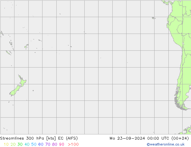 ветер 300 гПа EC (AIFS) пн 23.09.2024 00 UTC