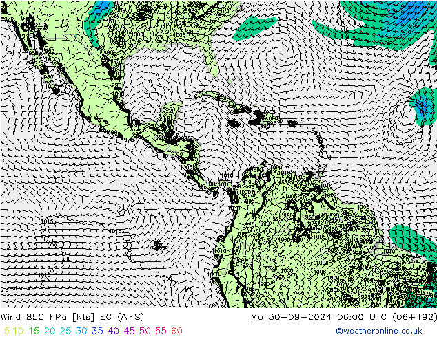  850 hPa EC (AIFS)  30.09.2024 06 UTC