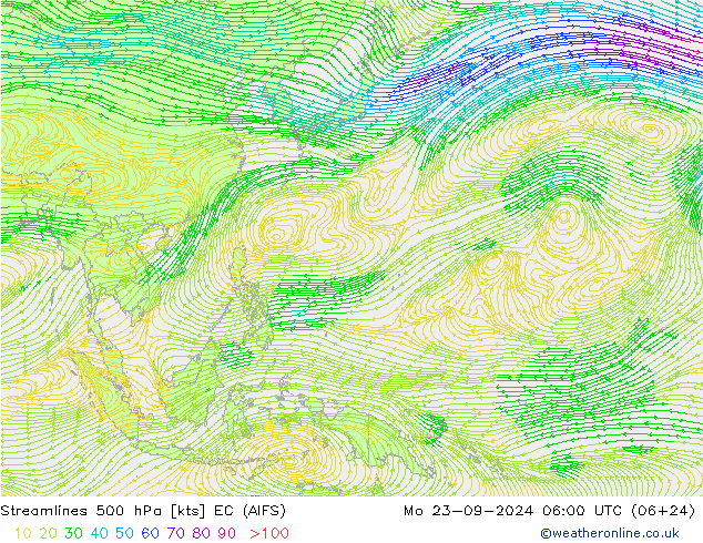  500 hPa EC (AIFS)  23.09.2024 06 UTC