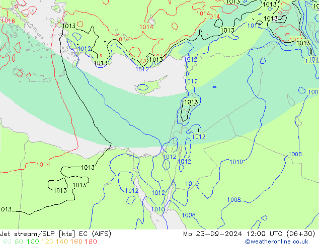 Polarjet/Bodendruck EC (AIFS) Mo 23.09.2024 12 UTC