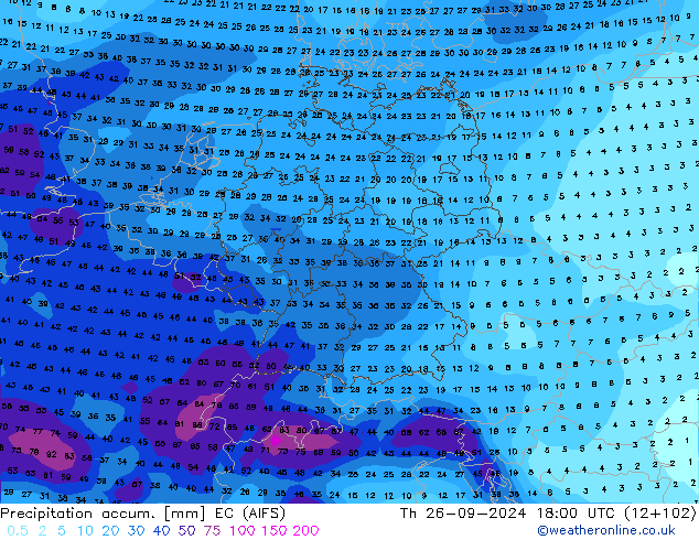 Nied. akkumuliert EC (AIFS) Do 26.09.2024 18 UTC