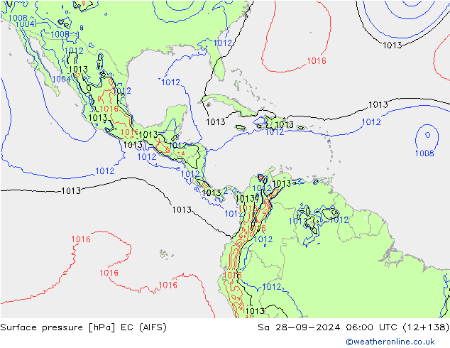 Pressione al suolo EC (AIFS) sab 28.09.2024 06 UTC