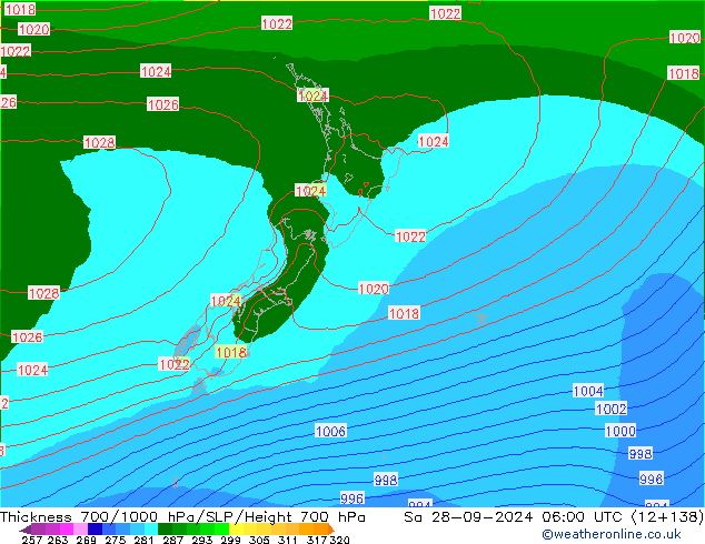 Schichtdicke 700-1000 hPa EC (AIFS) Sa 28.09.2024 06 UTC