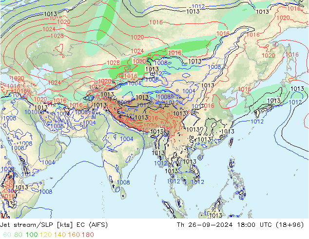 Prąd strumieniowy EC (AIFS) czw. 26.09.2024 18 UTC