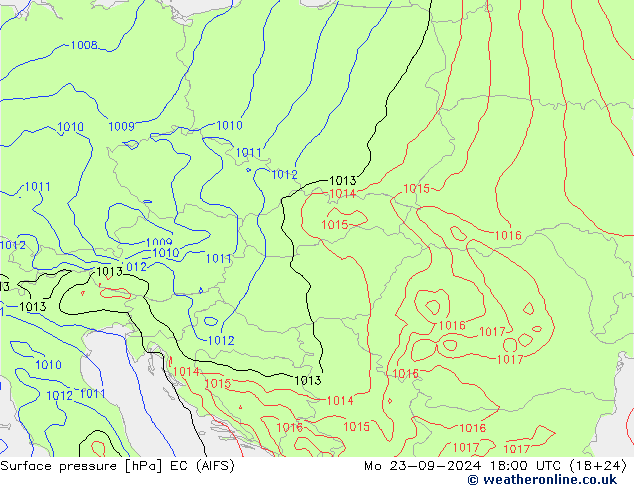 Bodendruck EC (AIFS) Mo 23.09.2024 18 UTC