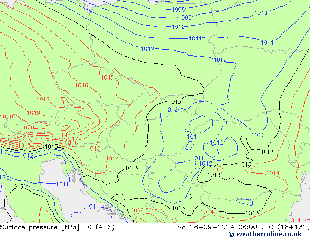 pressão do solo EC (AIFS) Sáb 28.09.2024 06 UTC