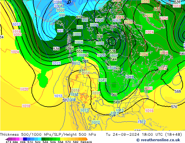 Thck 500-1000hPa EC (AIFS) mar 24.09.2024 18 UTC