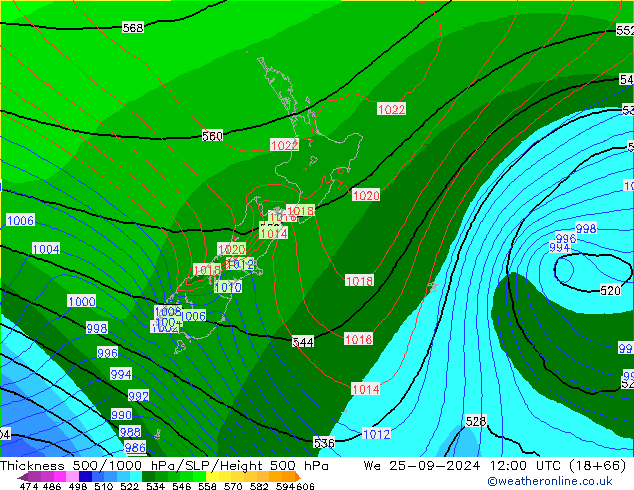 Thck 500-1000hPa EC (AIFS) Qua 25.09.2024 12 UTC