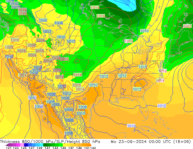 Thck 850-1000 hPa EC (AIFS)  23.09.2024 00 UTC