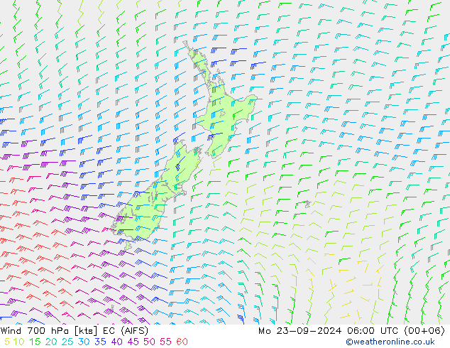  700 hPa EC (AIFS)  23.09.2024 06 UTC