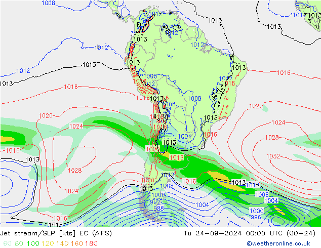 Polarjet/Bodendruck EC (AIFS) Di 24.09.2024 00 UTC