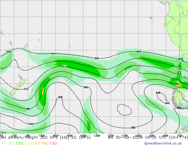 Jet Akımları EC (AIFS) Pzt 30.09.2024 06 UTC