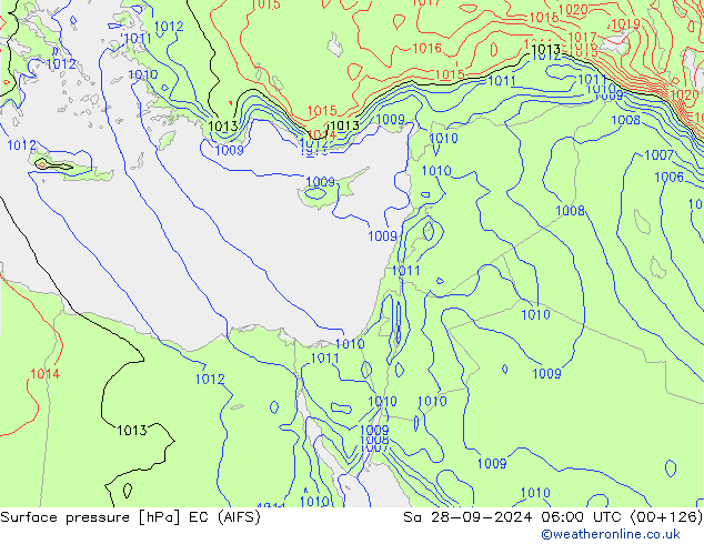 Luchtdruk (Grond) EC (AIFS) za 28.09.2024 06 UTC