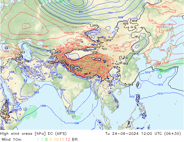 Sturmfelder EC (AIFS) Di 24.09.2024 12 UTC