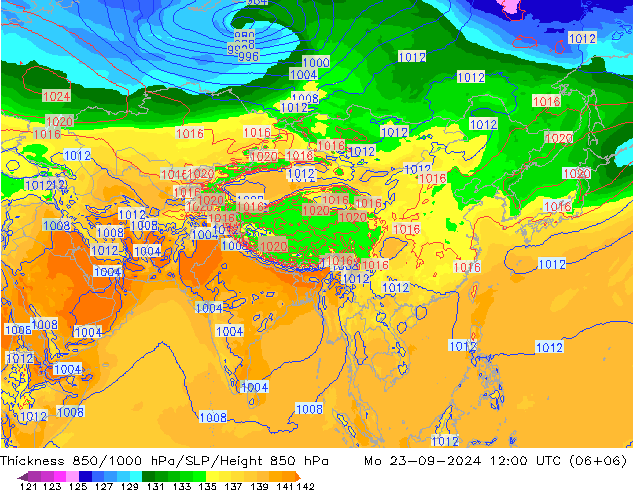 Thck 850-1000 hPa EC (AIFS)  23.09.2024 12 UTC