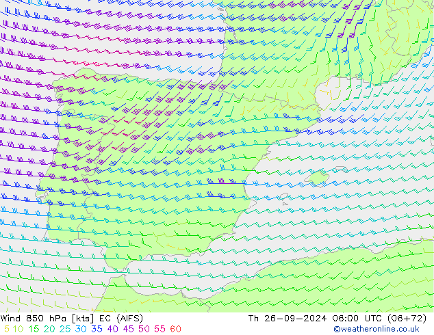  850 hPa EC (AIFS)  26.09.2024 06 UTC