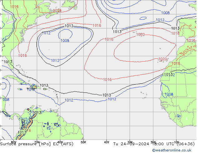 Luchtdruk (Grond) EC (AIFS) di 24.09.2024 18 UTC