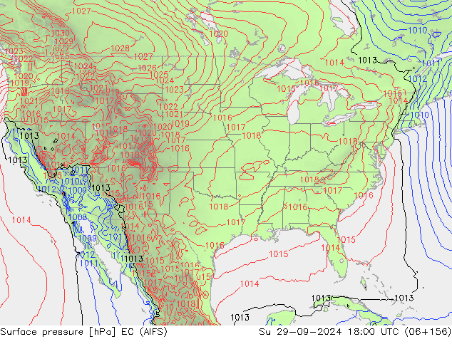 Pressione al suolo EC (AIFS) dom 29.09.2024 18 UTC