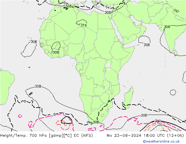 Height/Temp. 700 hPa EC (AIFS)  23.09.2024 18 UTC