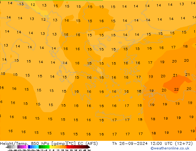 Height/Temp. 850 hPa EC (AIFS) Th 26.09.2024 12 UTC