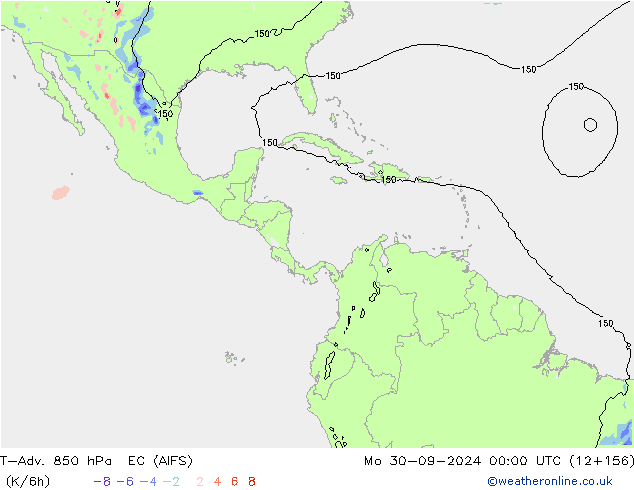 T-Adv. 850 hPa EC (AIFS) ma 30.09.2024 00 UTC