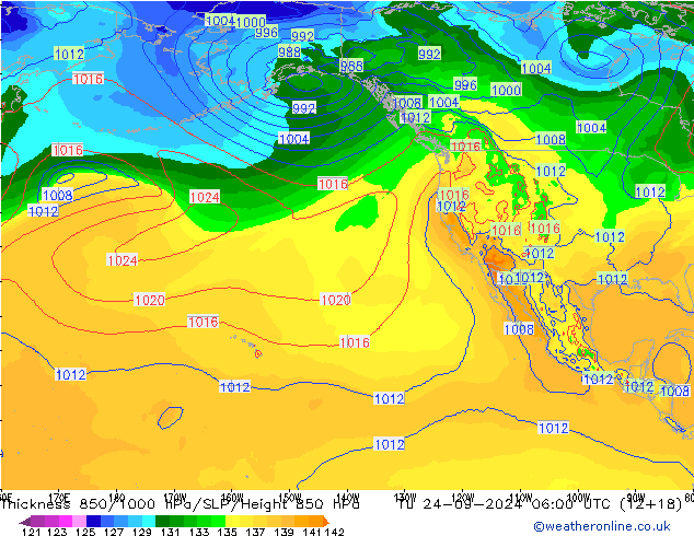 Thck 850-1000 hPa EC (AIFS) Ter 24.09.2024 06 UTC