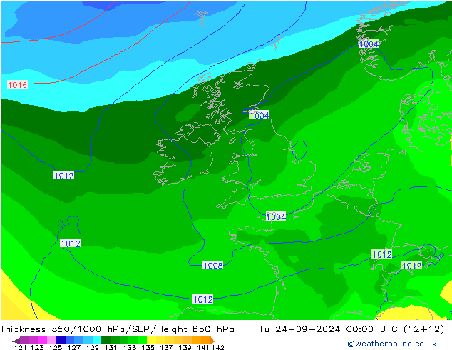 Thck 850-1000 hPa EC (AIFS) Tu 24.09.2024 00 UTC