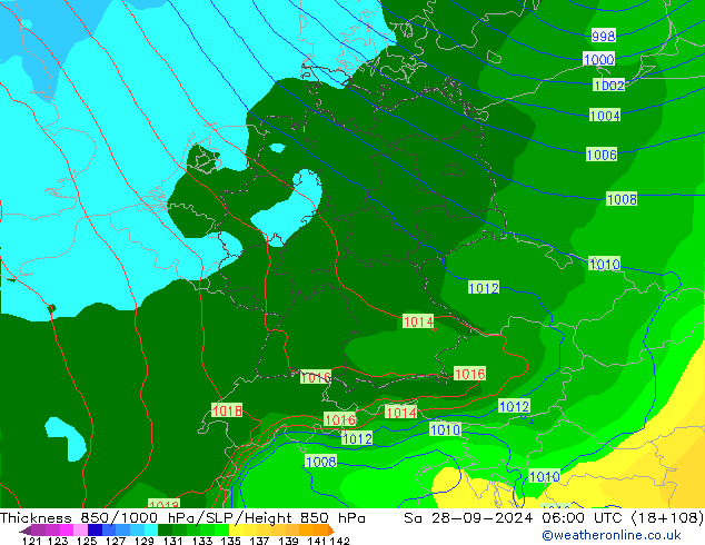 Thck 850-1000 hPa EC (AIFS) Sa 28.09.2024 06 UTC