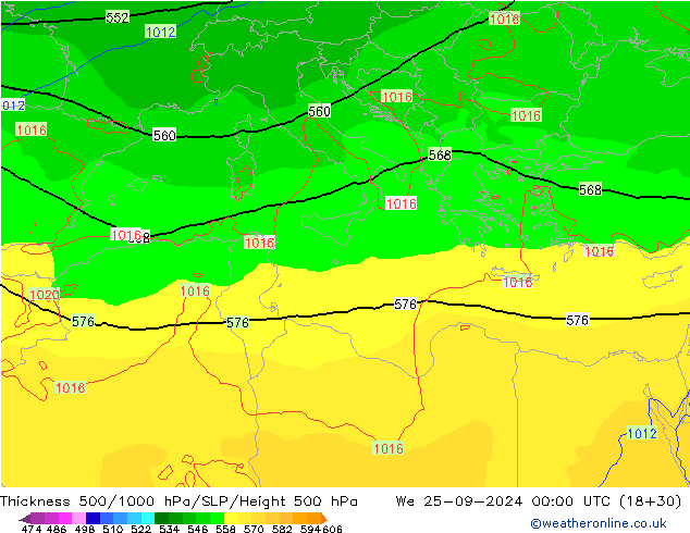 Thck 500-1000hPa EC (AIFS)  25.09.2024 00 UTC