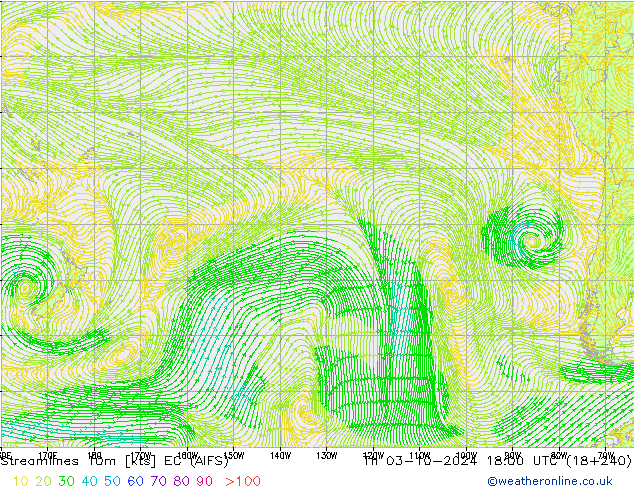 Stroomlijn 10m EC (AIFS) do 03.10.2024 18 UTC