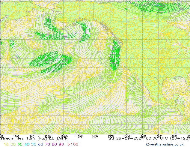 Stroomlijn 10m EC (AIFS) zo 29.09.2024 00 UTC