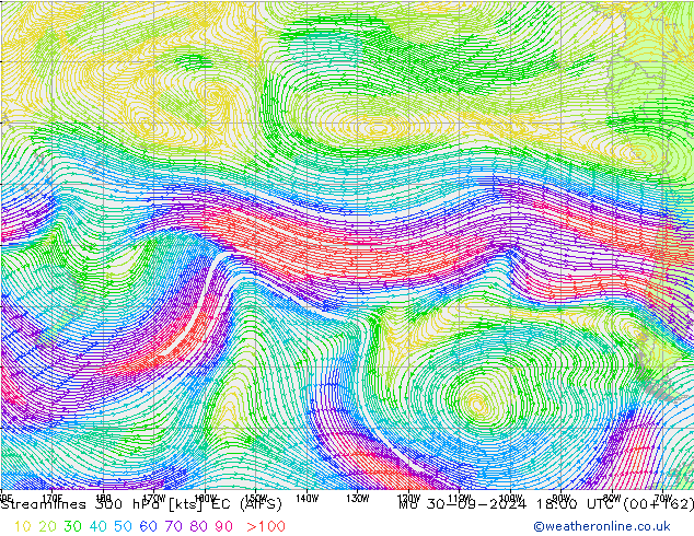  300 hPa EC (AIFS)  30.09.2024 18 UTC