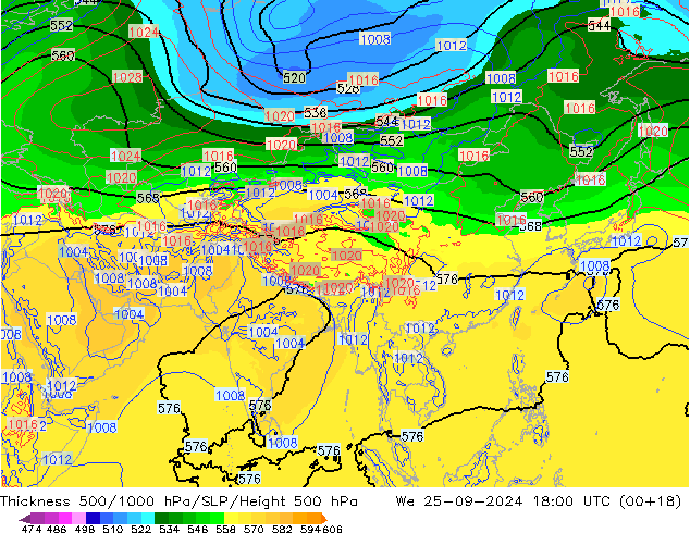 Thck 500-1000гПа EC (AIFS) ср 25.09.2024 18 UTC