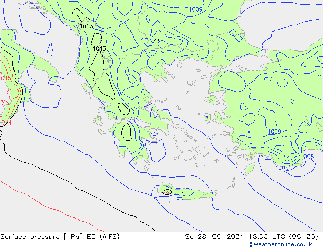 Luchtdruk (Grond) EC (AIFS) za 28.09.2024 18 UTC