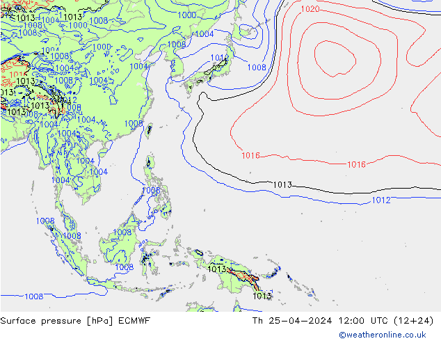      ECMWF  25.04.2024 12 UTC