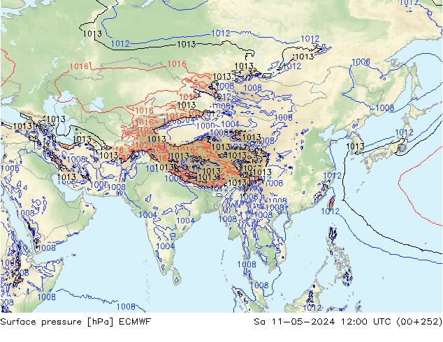 Yer basıncı ECMWF Cts 11.05.2024 12 UTC