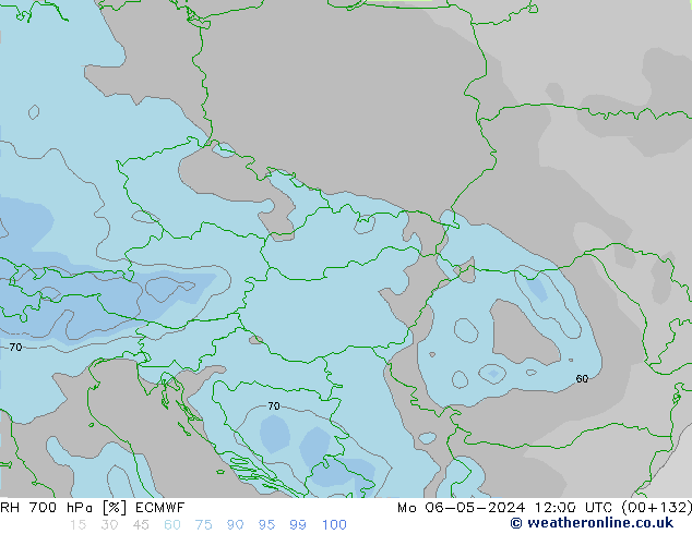 RH 700 hPa ECMWF Mo 06.05.2024 12 UTC