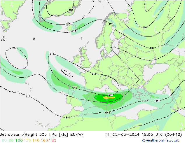 Polarjet ECMWF Do 02.05.2024 18 UTC