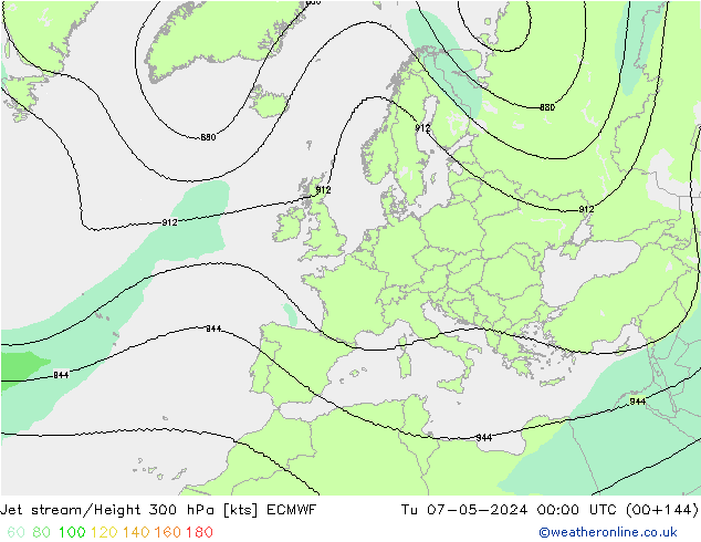 Courant-jet ECMWF mar 07.05.2024 00 UTC