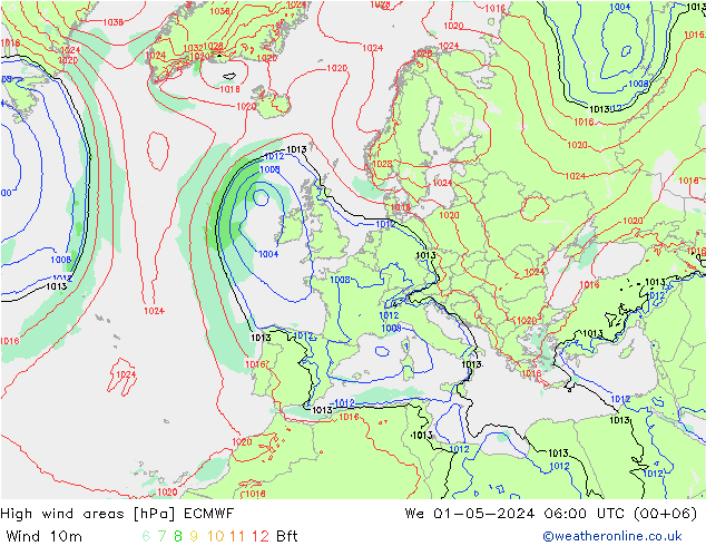 Sturmfelder ECMWF Mi 01.05.2024 06 UTC