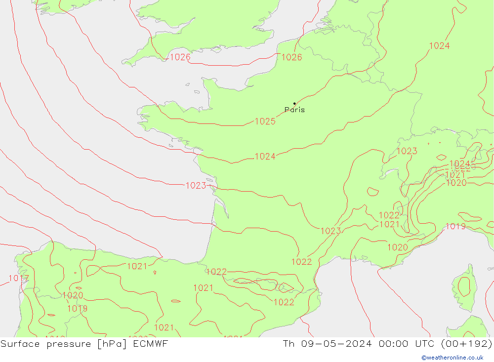      ECMWF  09.05.2024 00 UTC