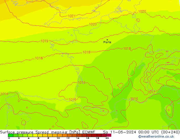     Spread ECMWF  11.05.2024 00 UTC