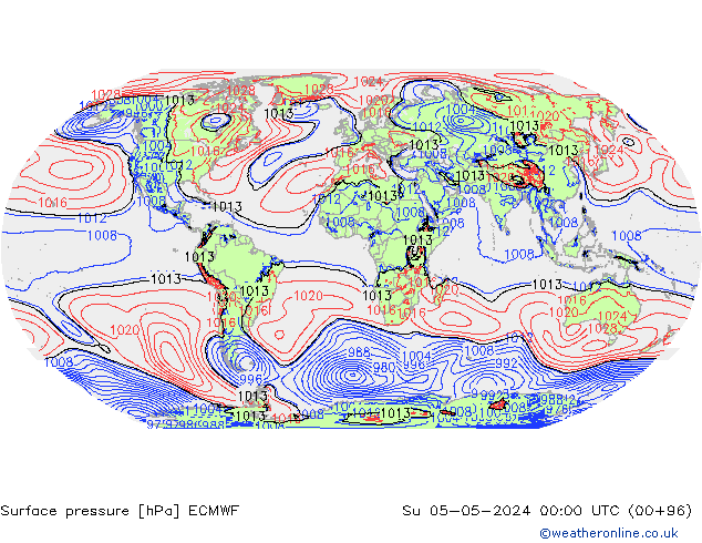 pression de l'air ECMWF dim 05.05.2024 00 UTC