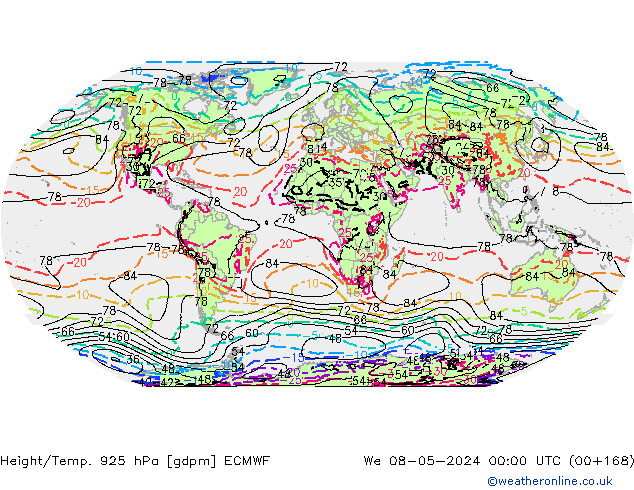 Height/Temp. 925 hPa ECMWF  08.05.2024 00 UTC