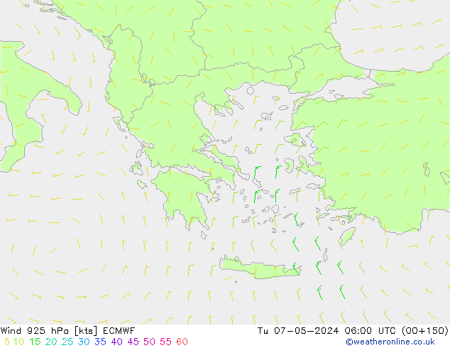 Vent 925 hPa ECMWF mar 07.05.2024 06 UTC