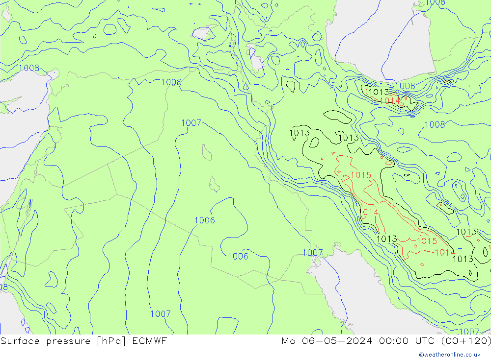 Surface pressure ECMWF Mo 06.05.2024 00 UTC