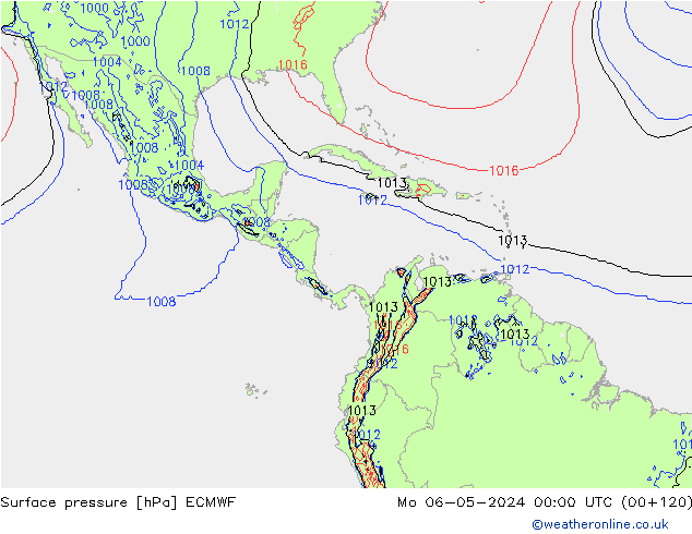 pression de l'air ECMWF lun 06.05.2024 00 UTC