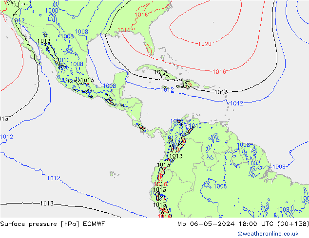 Bodendruck ECMWF Mo 06.05.2024 18 UTC