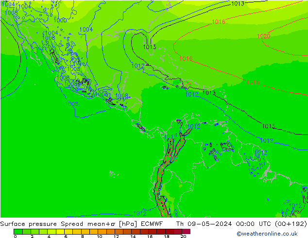     Spread ECMWF  09.05.2024 00 UTC